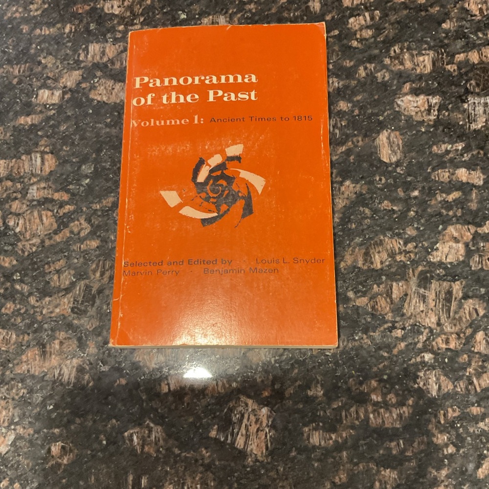 Panorama of the Past Volume 1 Orange Vintage Paperback